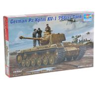 Faller Trumpeter 366 Modèle Char de l'armée Allemande KV-1 756(r)