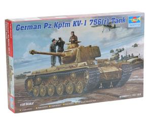 Faller Trumpeter 366 Modèle Char de l'armée Allemande KV-1 756(r)