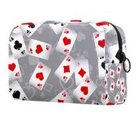Falling Down Trousse de maquillage pour femme avec fermeture éclair, multicolore, 18.5x7.5x13cm/7.3x3x5.1in, Trousse de toilette