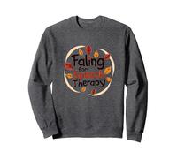 Falling for Speech Therapy - Cadeau sur Le thème de l'automne Sweatshirt, Unisexe pour Adultes, Chiné Foncé, L