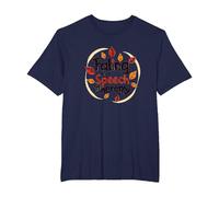 Falling for Speech Therapy - Cadeau sur Le thème de l'automne T-Shirt, Homme Grandes Tailles, Bleu Marine, 4X Tall