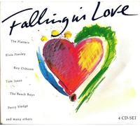 Falling in love. 4-CD-Box - The Platters; Elvis Presley; Roy Orbinson; Tom Jones; The Beach Boys; Percy Sledge