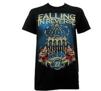 Falling in Reverse Band Birdcage Dead Bird Unisex 100% Cotton Short-Sleeve T-Shirts Black XXXL