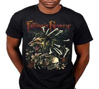 Falling in Reverse DÉSert Men's Fashion T Shirt Groupe De Rock ÉVentail Article Black XXL