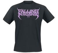 Falling In Reverse Popular Monster Text Homme T-Shirt Manches Courtes Noir