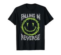 Falling in Reverse Smiley Thorns T-Shirt, Homme, Noir, M