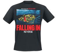 Falling in Reverse Walking Dead Homme T-Shirt Manches Courtes Noir M