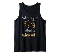 Falling is Just Flying Skydiver Humour Débardeur