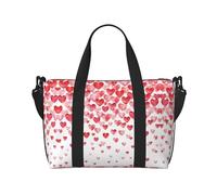 Falling Red Hearts Sacs de voyage pour femme, sac de sport, sac de sport, sac de sport, sac de sport, noir, One Size