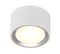 FALLON plafonnier Métal et plastique Blanc + Brossé LED integrée 2700K - Nordlux 47540132