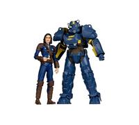 McFarlane Toys - Lot de 2 statues Fallout 4 T-60 Vault Tec & Sole Survivor 18 cm