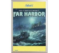 Fallout 4 - Poster - Far Harbour + cadre amovible, Shinsuke® Maxi aluminium argenté, vitre acrylique