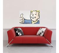 Fallout 4 - Poster - Vault Boy + 2 St Posterleisten Holz 92 cm schwarz