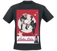 Fallout 4 T-Shirt pour Homme Nuka Cola, Noir, XL