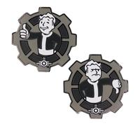 Fallout Black & White Limited Edition Collectible Decision Flip Coin - Pièce en métal officielle inspirée de Vault-Tec, souvenir de joueur post-apocalyptique, cadeau pour les fans et les