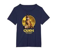 Fallout - CX404 T-Shirt, Femme Grandes Tailles, Bleu Marine, 4X
