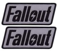 Fallout Lot de 2 écussons brodés à coudre Motif Fallout