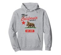 Fallout New California Republic Flag Est 2189 Video Game Sweat à Capuche