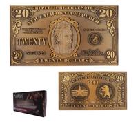 Fallout New Vegas $20 NCR Metal Bill - Réplique en relief | Édition limitée Gamer Collectible