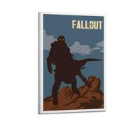 Fallout New Vegas Game Poster décoratif sur toile pour chambre à coucher 50 x 75 cm