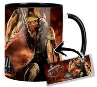 Fallout New Vegas Tasse Ceramique Intérieure et Poignée Noire Mug