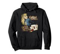 Fallout New Vegas Vintage Distressed Pinup Casino Video Game Sweat à Capuche