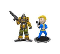 Fallout - Pack 2 Figurines Set A Excavator & Vault Boy (Gun) 7 Cm