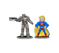 Fallout - Pack 2 Figurines Set C T-60 & Vault Boy (Power) 7 Cm