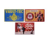 Fallout Set De 3 Panneau Métal Brands