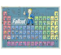 Fallout Tableau périodique du Vault Boy Puzzle 1000 pièces pour adultes | 28 x 20 pouces