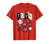 Fallout Tops Casino New Vegas Chips and Dice Video Game T-Shirt