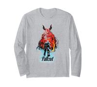 Fallout TV Series Deathclaw Flame Scene with Show Logo Manche Longue