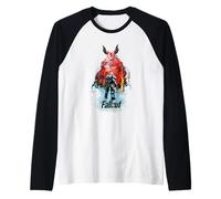 Fallout TV Series Deathclaw Flame Scene with Show Logo Manche Raglan