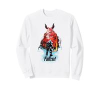 Fallout TV Series Deathclaw Flame Scene with Show Logo Sweatshirt