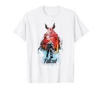 Fallout TV Series Deathclaw Flame Scene with Show Logo T-Shirt
