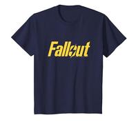 Fallout TV Series Yellow Lightning Logo T-Shirt, Enfant, Bleu Marine, 4 Ans