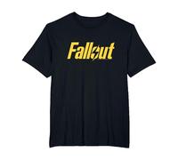 Fallout TV Series Yellow Lightning Logo T-Shirt, Homme Grandes Tailles, Noir, 4X Tall