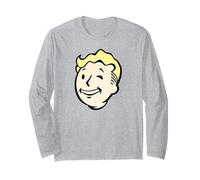 Fallout Video Game Front and Back Vault Boy End of the World Manche Longue