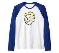 Fallout Video Game Front and Back Vault Boy End of the World Manche Raglan