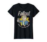Fallout Video Game Prepare for The Future Vault Boy T-Shirt, Femme, Noir, 3XL