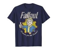 Fallout Video Game Prepare for The Future Vault Boy T-Shirt, Homme, Bleu Marine, 4XL