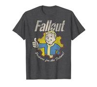 Fallout Video Game Prepare for The Future Vault Boy T-Shirt, Homme, Chiné Foncé, 6XL