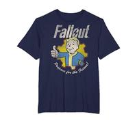 Fallout Video Game Prepare for The Future Vault Boy T-Shirt, Homme Grandes Tailles, Bleu Marine, 3X Tall