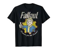 Fallout Video Game Prepare for The Future Vault Boy T-Shirt, Homme, Noir, L
