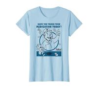 Fallout Video Game Vault Boy Taken Your Medication Today? T-Shirt, Femme, Bleu Céleste, 3XL