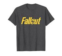 Fallout Yellow Lightning Logo TV Show T-Shirt, Homme, Chiné Foncé, 4XL