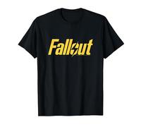 Fallout Yellow Lightning Logo TV Show T-Shirt, Homme, Noir, 4XL