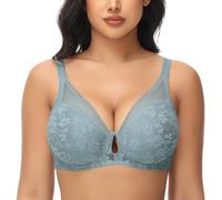 FallSweet Soutiens-Gorge Femme Push Up Soutien-Gorge avec Armatures Rembourré Add One Cup Soutien-Gorge Sexy(Bleu Clair,110D)