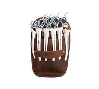 FALLTOYC Salon Professionnel Salon Barber Holster en Cuir Coiffeur Sac à Outils de Coiffeur, Ceinture de Sac à Ciseaux, pour Ciseaux, Peignes, Clip