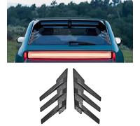 FALMDCQ Lot de 2 ailerons latéraux pour Pare-Brise arrière de Voiture, Compatible pour Skyworth HT-i EV6, Garnitures d'aile arrière, persiennes de fenêtre,2-Carbon Fiber Look